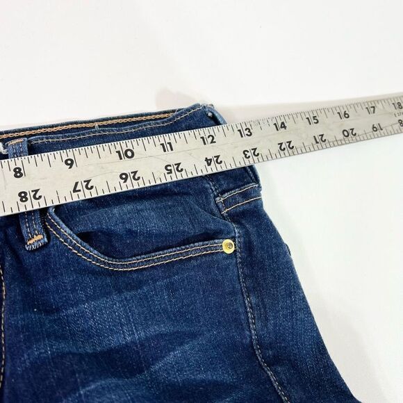 Frame Skinny Jeans Women's 26 Dark Blue Le Skinny Mid Rise Ankle Stretch Denim - Picture 6 of 10